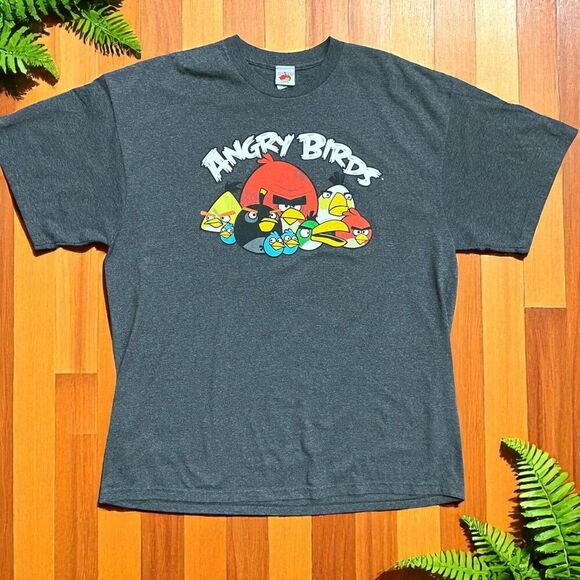 Delta Original Angry Birds Character T-Shirt Grey Big & Tall Mens Size 2XL - Picture 1 of 7